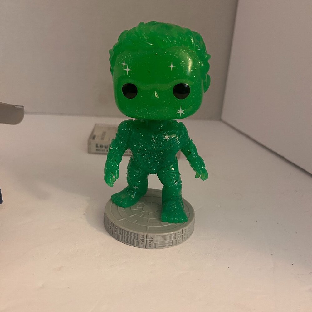 Funko Pop! Marvel Art Series Hulk #48 – Avengers Endgame – Green Glitter – NEW